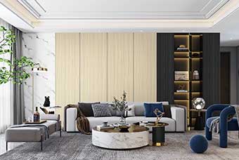 阜新轻奢风格-客厅