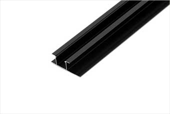 阜新航空纤维墙咔铝合金带灯中条（哑黑氧化）