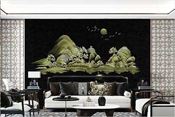 阜新森佰汇航空纤维墙咔（湖光山色）