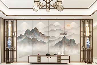 阜新森佰汇航空纤维（山水画系列）