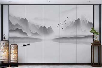 阜新森佰汇航空纤维（山水画系列）